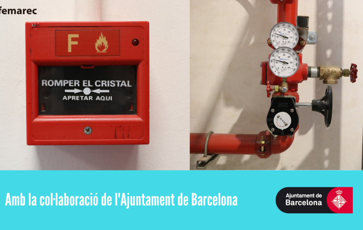 L’Ajuntament de Barcelona col·labora amb l’equipament de prevenció d’incendis a l’Espai Femarec