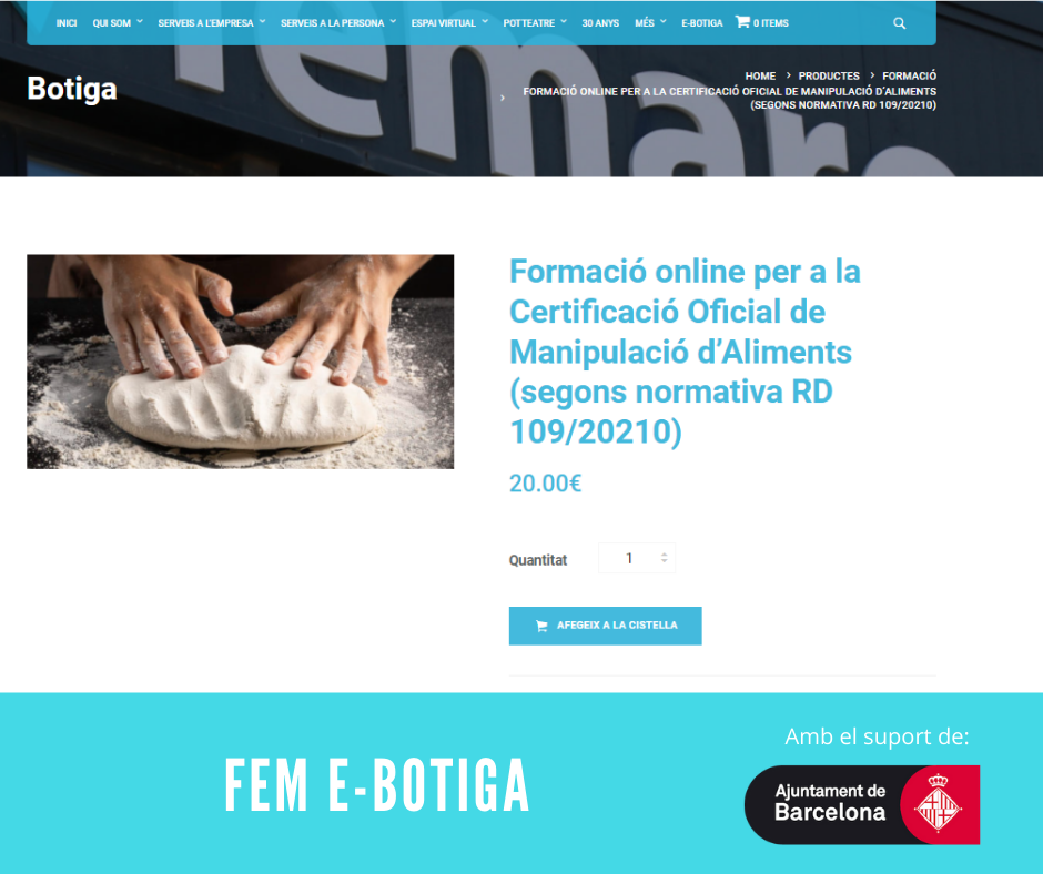 <strong>Femarec crea la seva E-botiga amb el suport l’Ajuntament de Barcelona</strong>