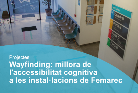 Femarec millora la senyalització de les seves instal·lacions perquè siguin més accessibles